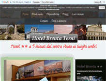 Tablet Screenshot of hotelbrentaterni.it
